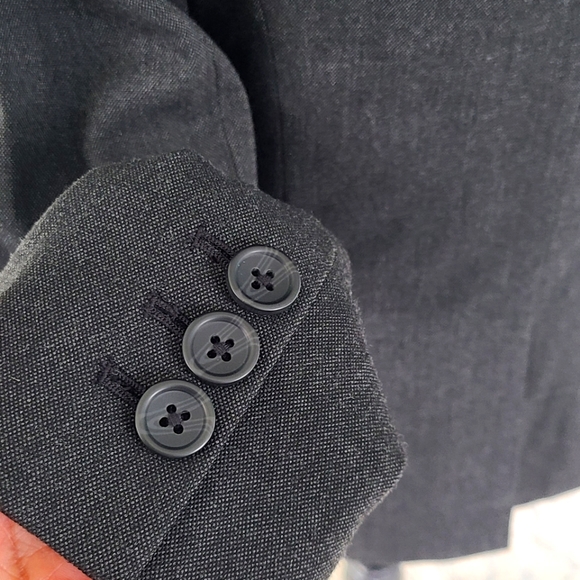 Banana Republic Gray Blazer Size 6 - Picture 3 of 6